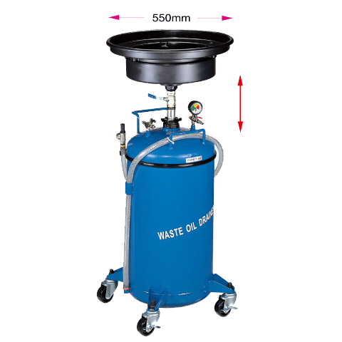 80L Waste Oil Drainer (Manual Valve)